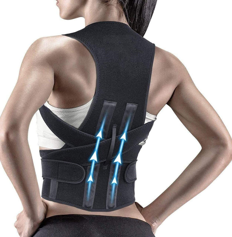 Spancare Posture Corrector for Men and Women | Back Brace Provides Pain Relief for Neck spancare