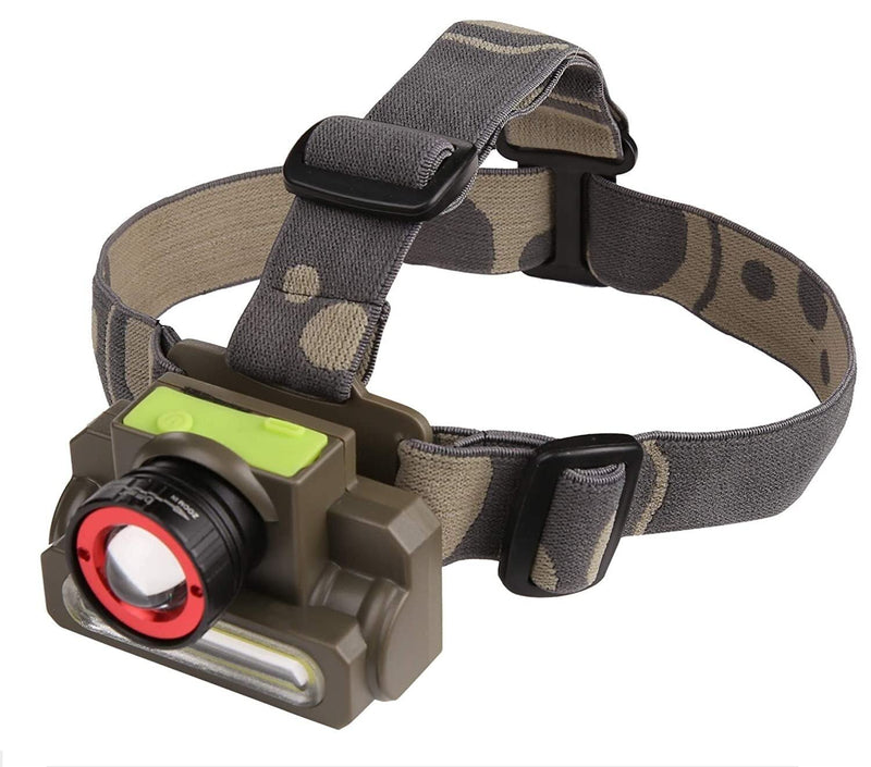 Spancare 2 in 1 Ultra Bright -Zoomable Waterproof Cree Rechargeable Headlamp Headlight spancare