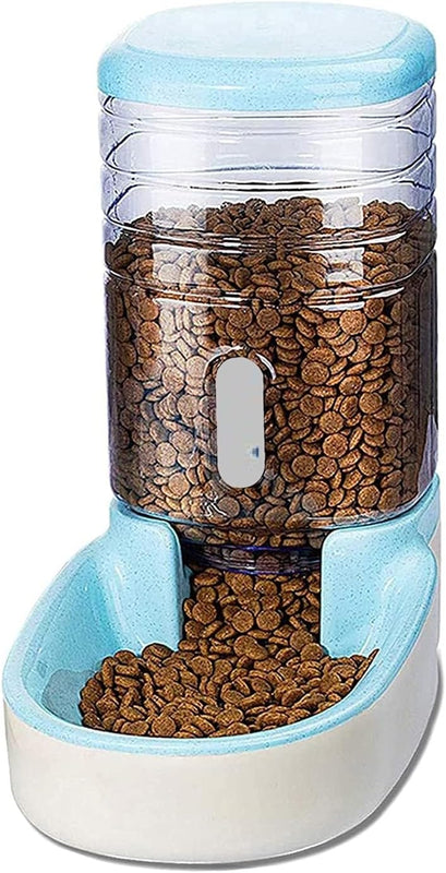Pet Feeder Food Dispenser for Dogs & Cats, Self-Dispensing Gravity Plastic Pet Food Feeder spancare