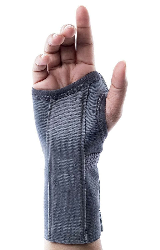 Spancare Elastic Wrist Splint, Grey, Right, 1 Unit, removable splint spancare
