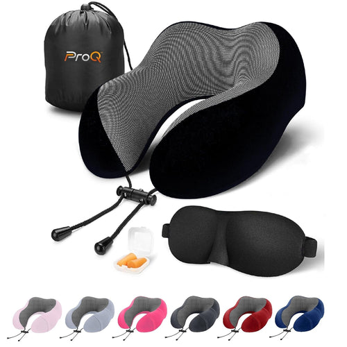 Memory Foam Travel Neck Pillow Ergonomic U Shape