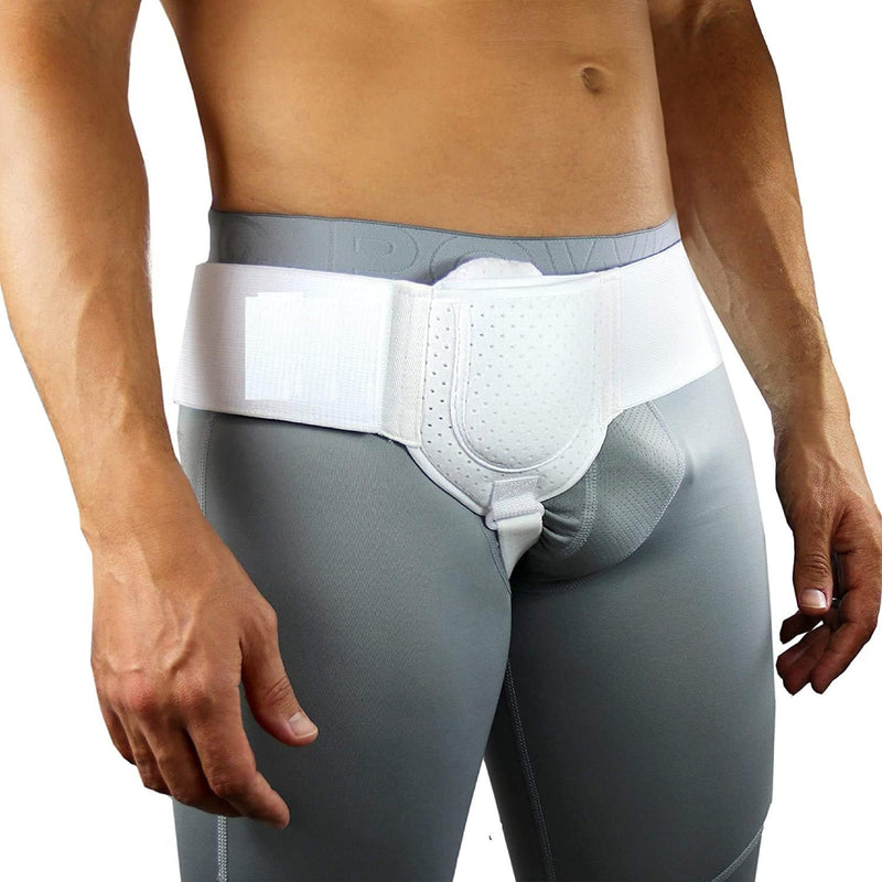 SPANCARE PHARMACEUTICALS Hernia Guard I Inguinal Hernia Belt For Men I Left or Right Side I Post Surgery Men’s Inguinal Hernia Support Truss For Inguinal, Groin Hernias I Adjustable Waist (Small(28 - 34)) spancare