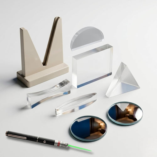 Acrylic Optic Lens Set with Laser for Physics Experiments
