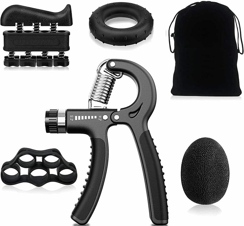 Spancare Hand Grip Strengthener Forearm Trainer Kit 5Pack,Adjustable Hand Gripper(22-132L spancare