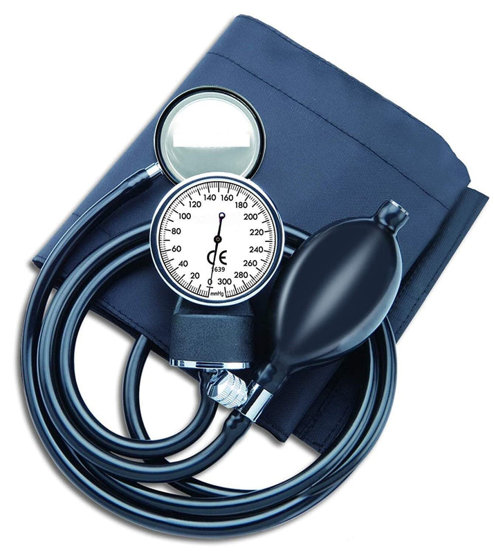 Spancare Aneroid Blood Pressure Monitor with Stethoscope, (Black) spancare