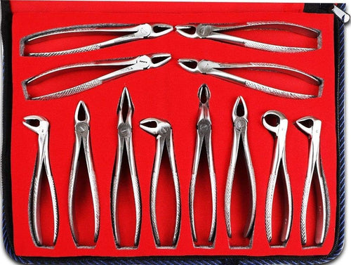 Extraction Forceps Kit Set of 12 | Wal-Extract Instruments (K1/1)