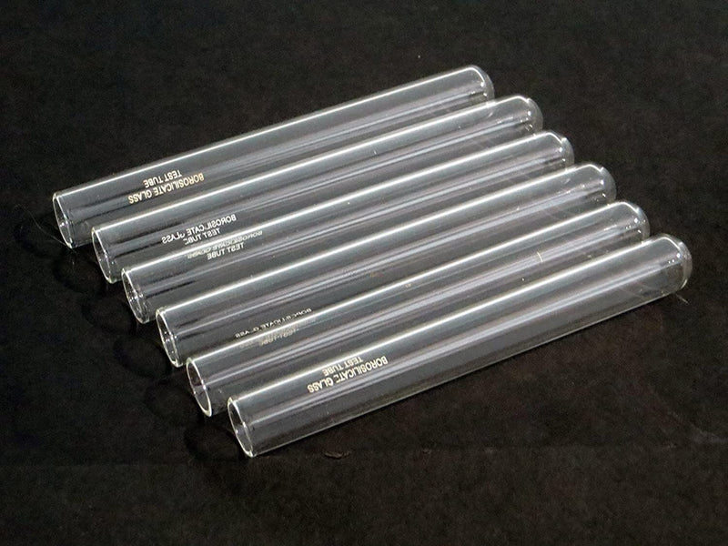 Spancare Glass Test Tubes Borosilicate with Rim (15X 125mm) - Pack of 6 Autoclavable spancare