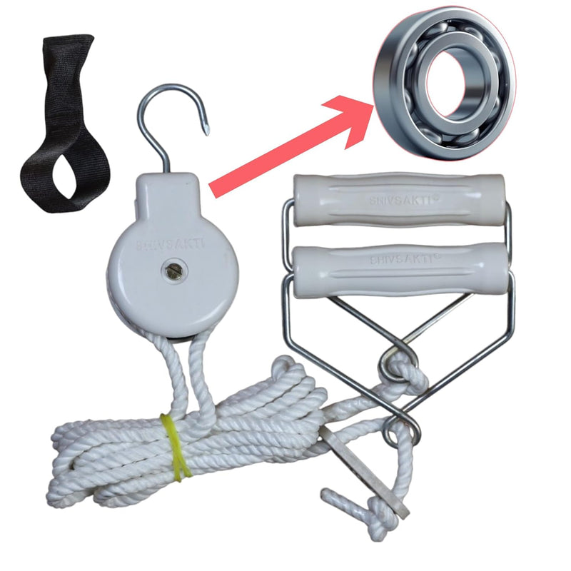 Shoulder Pulley with Smooth Bearing Mechanism | Home Physiotherapy Exercise Kit for Frozen Shoulder, ROM, Strengthening
