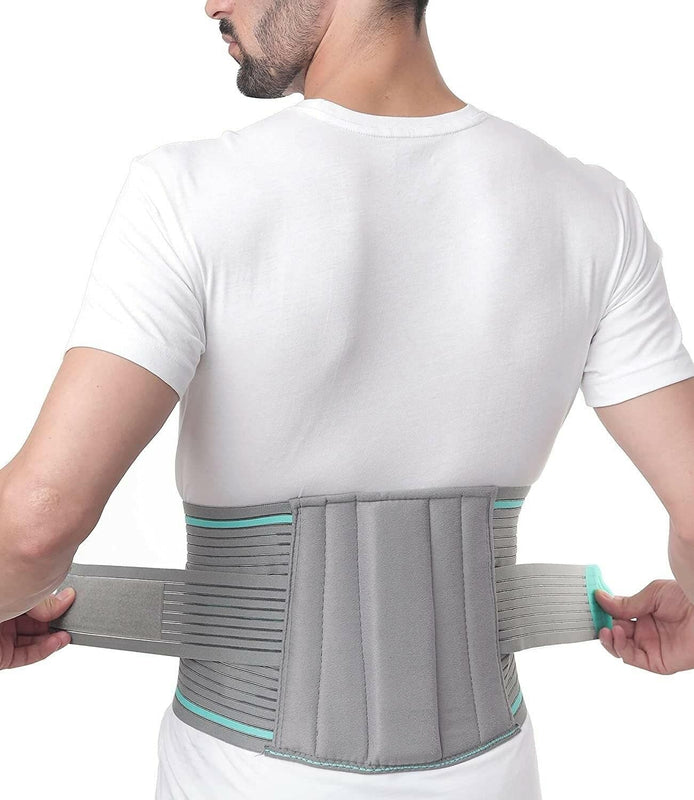 Span Lumbo Sacral Belt, Grey, Medium, 1 Unit spancare