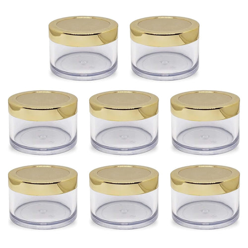 Acrylic Cosmetic Jars 15g Clear Cream Containers Pack