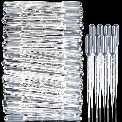 3ml Pasteur Pipette Lab Droppers 100 Pack