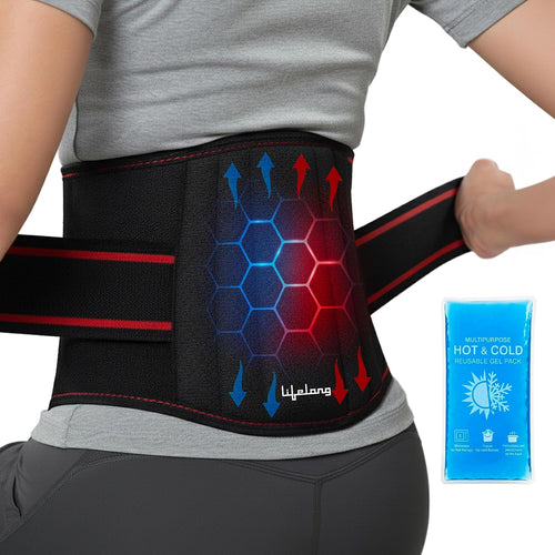 Lumbar Sacral Belt with Hot & Cold Pack Back Support