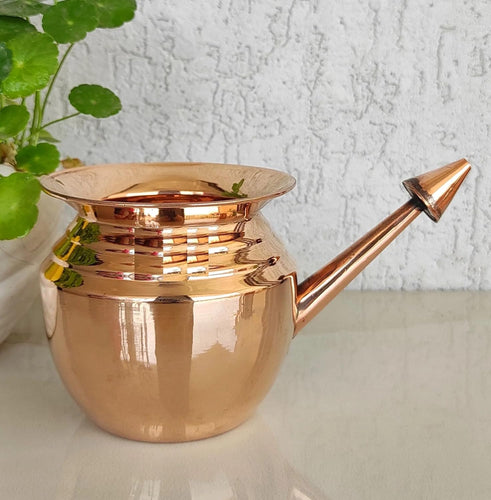 Copper Neti Pot 500ML – Jal Neti Wash Pitcher