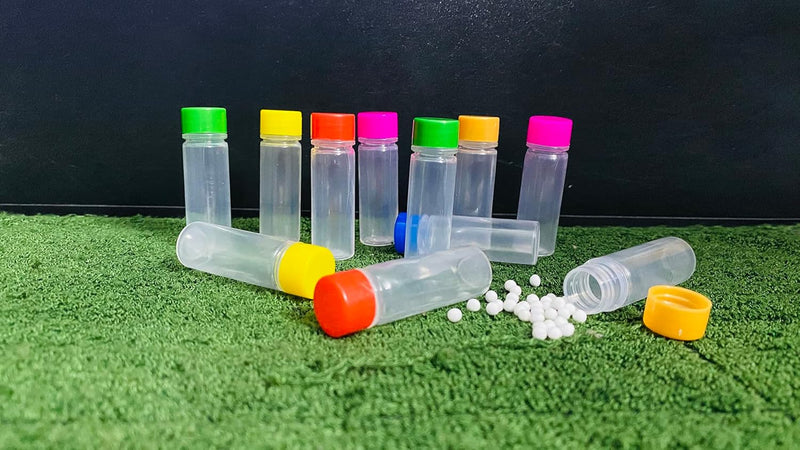 Homeopathic Globule Bottle 1 Dram with Caps – 200 Pack