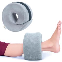 Foot Elevator Pillow with Adjustable Hook and Loop - for Heel and Ankle Pressure Ulcers, Sores or Injuries - Spiral Cut Design - Ideal for Foot, Ankle, Knee Joint, and Leg Injury spancare