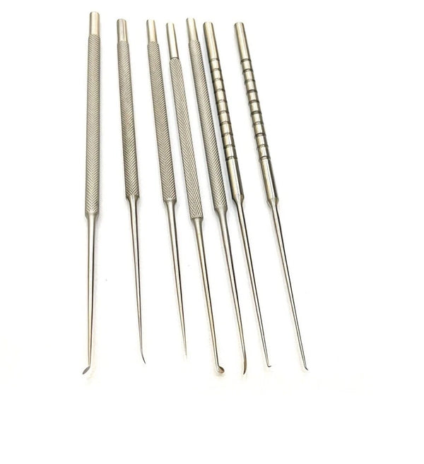 Micro Ear Pick Set of 7 for Myringotomy ENT Instruments