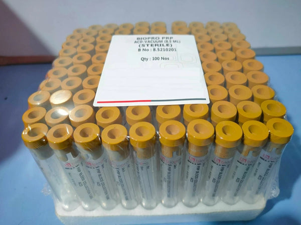 PRP Tubes ACD Solution Test Tube (8.5 ML) (100 TUBES)