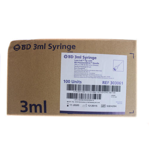 BD Syringe 3ml Luer Lock ( Pack of 50 ) - Spancare