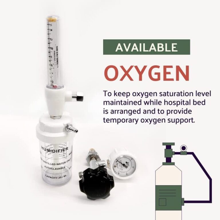 Oxygen Flow Meter Adjustment Oxygen Valve With Regulator With Rotameter And Humidifier Bottle 1405